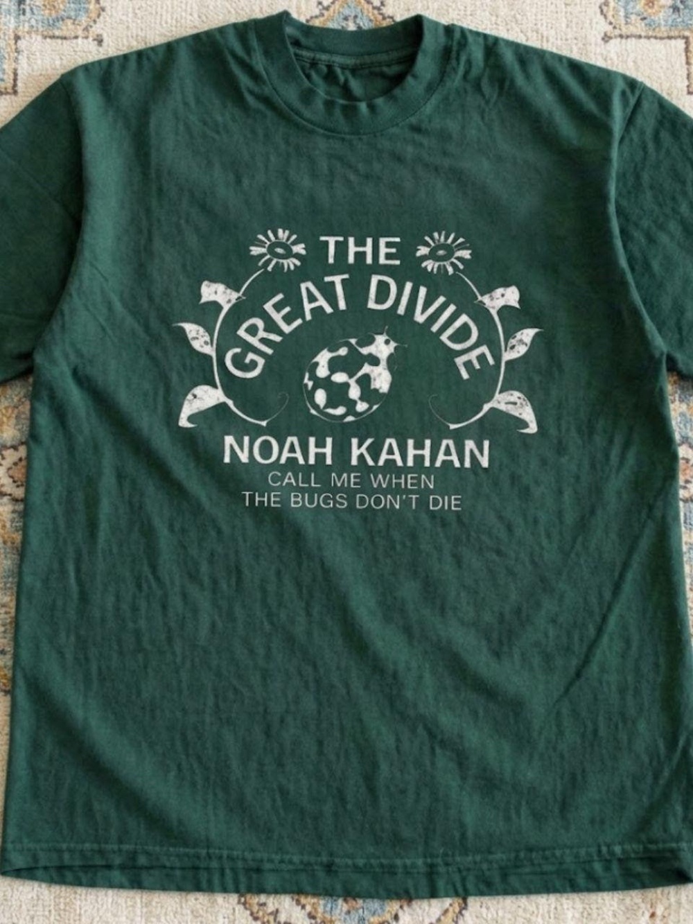 Noah Kahan The Great Divide Graphic Tee - Dark Green